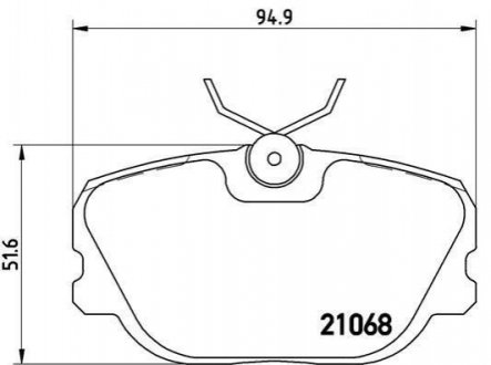 Гальмівні колодки, дискове гальмо (набір) BREMBO P71004