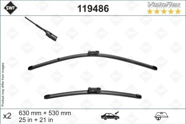 Wycieraczki pіaskie OE 630+530 KODIAQ SWF 119486 (фото 1)