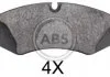Гальмівні колодки, дискове гальмо (набір) A.B.S. 37803 (фото 1)