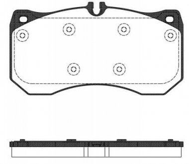 Гальмівні колодки, дискове гальмо (набір) REMSA 149700