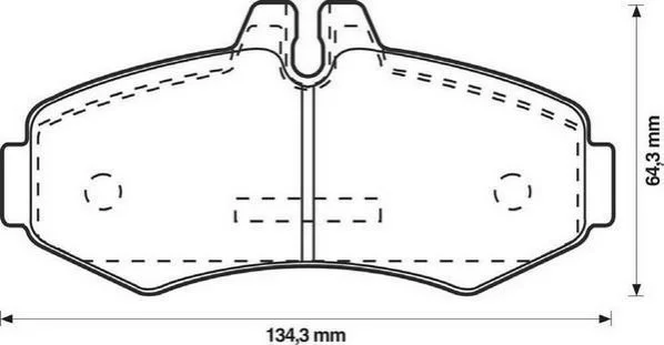 Гальмівні колодки, дискове гальмо (набір) JURID 571946J (фото 1)