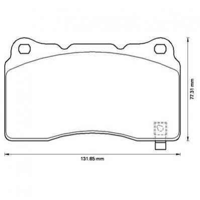 Гальмівні колодки, дискове гальмо (набір) JURID 572508J (фото 1)