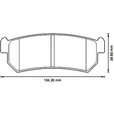 Колодка торм. CHEVROLET LACETTI -07 задн. (пр-во Jurid) JURID 573216J (фото 1)