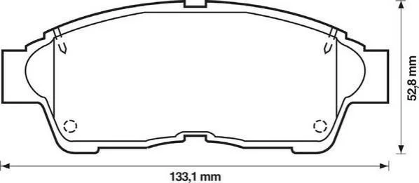 Гальмівні колодки, дискове гальмо (набір) JURID 572333J (фото 1)