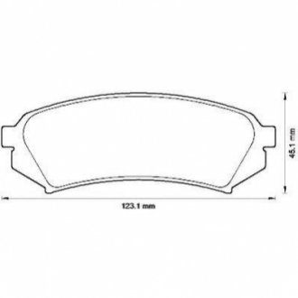 Гальмівні колодки, дискове гальмо (набір) JURID 572548J