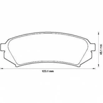 Гальмівні колодки, дискове гальмо (набір) JURID 572548J