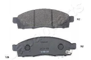 Гальмівні колодки, дискове гальмо (набір) JAPANPARTS PA128AF (фото 1)