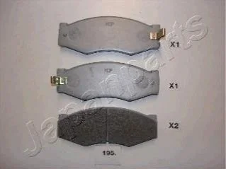Гальмівні колодки, дискове гальмо (набір) JAPANPARTS PA195AF (фото 1)
