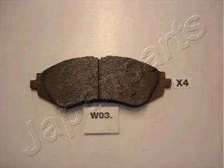 Гальмівні колодки, дискове гальмо (набір) JAPANPARTS PAW03AF (фото 1)