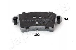 Гальмівні колодки, дискове гальмо (набір) JAPANPARTS PP102AF