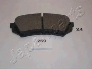 Гальмівні колодки, дискове гальмо (набір) JAPANPARTS PP259AF