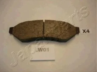 Гальмівні колодки, дискове гальмо (набір) JAPANPARTS PPW01AF (фото 1)