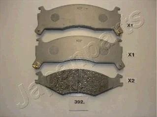 Гальмівні колодки, дискове гальмо (набір) JAPANPARTS PA392AF (фото 1)