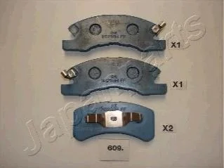 Гальмівні колодки, дискове гальмо (набір) JAPANPARTS PA609AF (фото 1)