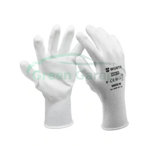 Рукавиці захисні White PU, пара, розмір 9 WURTH 0899401109 (фото 1)