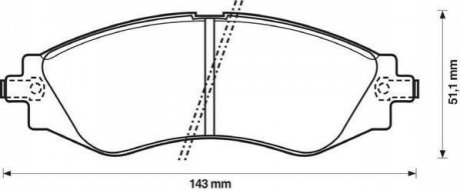 Колодка торм. DAEWOO LANOS 1.6 16V, NUBIRA, LACETTI передн. JURID 572407J