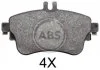 Гальмівні колодки, дискове гальмо (набір) A.B.S. 37912 (фото 1)