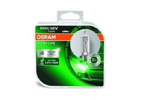 Автолампа галогенова 55W OSRAM 64211ULTHCB