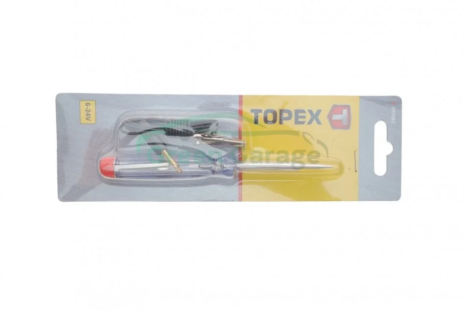 Індикатор напруги бортової мережі автомобіля 6-24, 140 мм TOPEX 39D082 (фото 1)