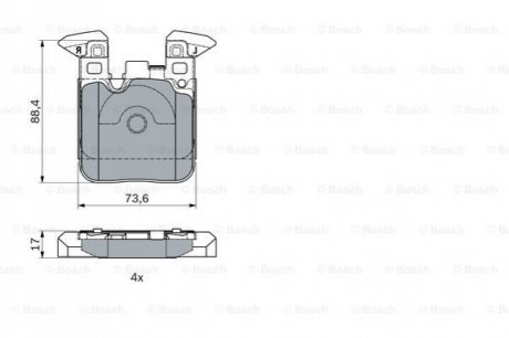 KLOCKI HAM. BMW P. 1/2/3/4 1,5-3,0 11-21 BOSCH 0986494948