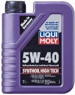 OLEJ 5W40 1L SYNTETICKЭ LIQUI MOLY 1855