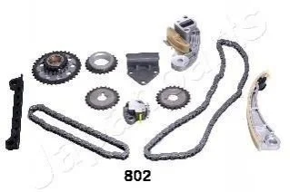 Ланцюг приводу кулачкового валу (набір) JAPANPARTS KDK802 (фото 1)