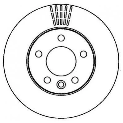 Диск гальмівний VW T5/TOUAREG 294/22mm JURID 562262JC (фото 1)