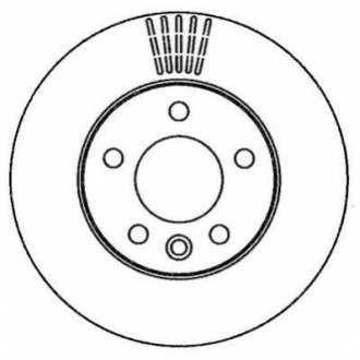 Диск гальмівний VW T5/TOUAREG 294/22mm JURID 562262JC