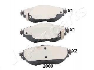 Колодки гальмівні TOYOTA P. AURIS 12- JAPANPARTS PA2000AF