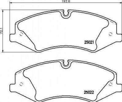 Колодки гальмівні RANGE ROVER 06-12.. BREMBO P44024