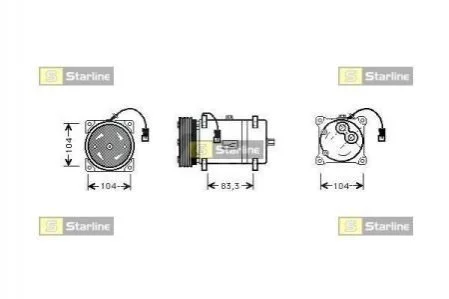 Компресори кондиціонерів STARLINE DKSTK0070