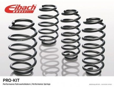 Занижуючі пружини, Pro-Kit, 4шт, (35мм / 35мм) (/) ALFA ROMEO STELVIO 2.0/2.2D 12.16- EIBACH E10100150222