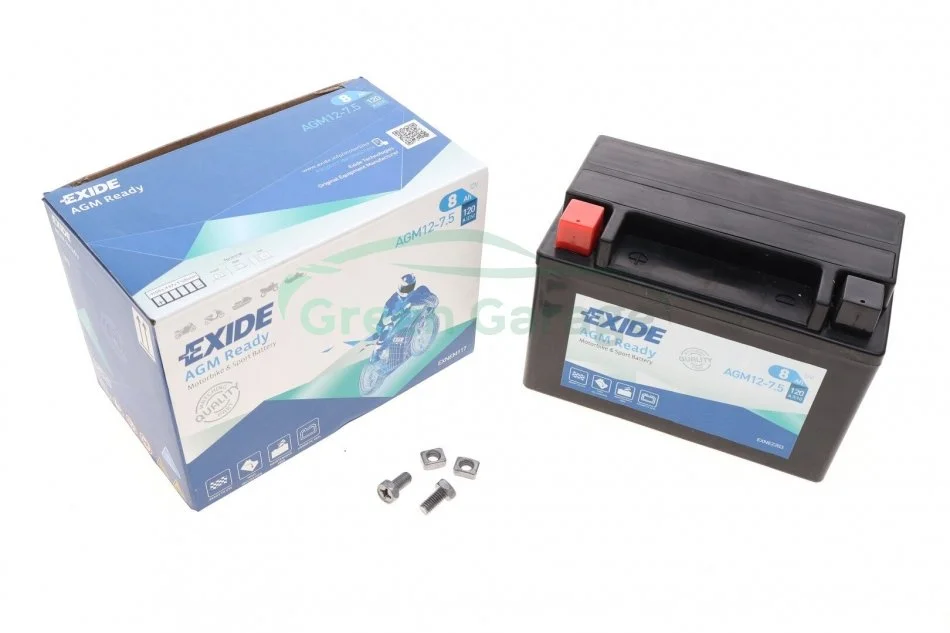 AKUMULATOR BIKE AGM 12V 8AH/120A EXIDE AGM1275 (фото 1)