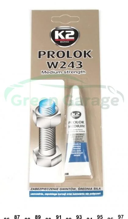 Pro Lock Medium 6ml Різьбовий герметик K2 B150 (фото 1)