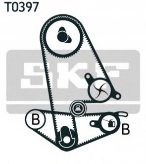 Насос води + комплект зубчатого ремня SKF VKMC93011