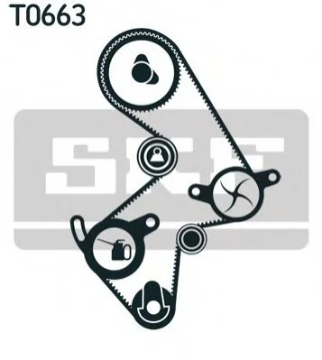 Комплект (ремінь+ролик+помпа) SKF VKMC91003 (фото 1)