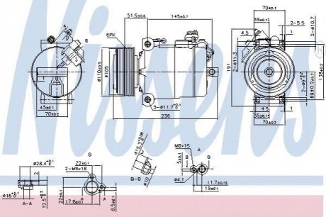 Компресор кондиціонераBMW 3 E90-93.. NISSENS 890043