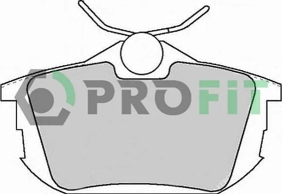 Колодки гальмівні дискові PROFIT 50001095 (фото 1)