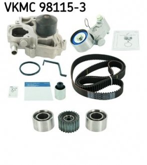 Комплект (ремінь+ролик+помпа) SKF VKMC981153