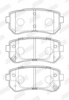 KLOCKI HAM./TYЈ/ KIA CEED 1,4-2,0 06- JURID 573757J (фото 1)