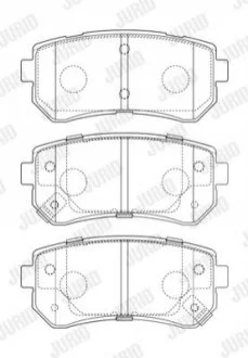 KLOCKI HAM./TYЈ/ KIA CEED 1,4-2,0 06- JURID 573757J