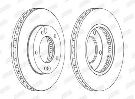 Диск гальмівний !.. JURID 562772JC1