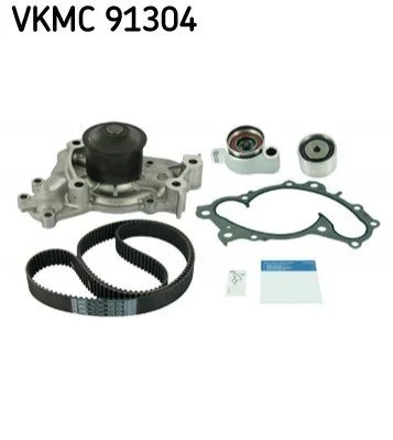 Комплект зубчастого ременя із водяним насосом (Вир-во) SKF VKMC91304 (фото 1)