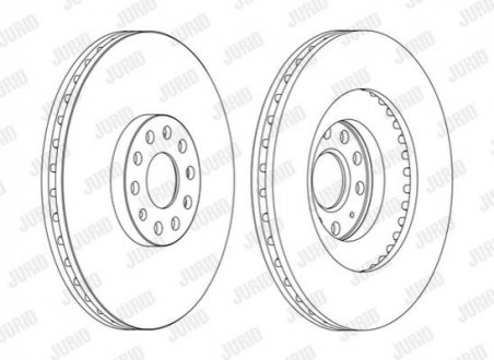 Диск гальмівний !.. JURID 562239JC1