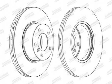 Диск гальмівний !.. JURID 562618JC1
