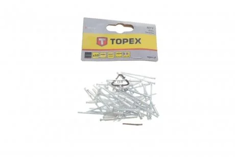 NITY ALUMINIOWE 3.2 X 10 MM, 50 SZT. TOPEX 43E302