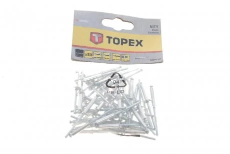 NITY ALUMINIOWE 4.0 X 18 MM, 50 SZT. TOPEX 43E405