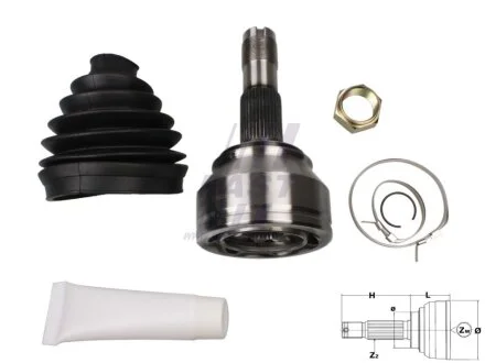 ШРКШ Внеш 15/17q Lock Middle FAST FT25078K