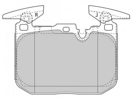 Гальмівні колодки пер. BMW 1 (F20)/3 (F30/F31/F80) 11-19 (Brembo) JURID 573355J