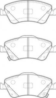 Гальмівні колодки пер. Auris 06-12 (Bosch) JURID 572524J